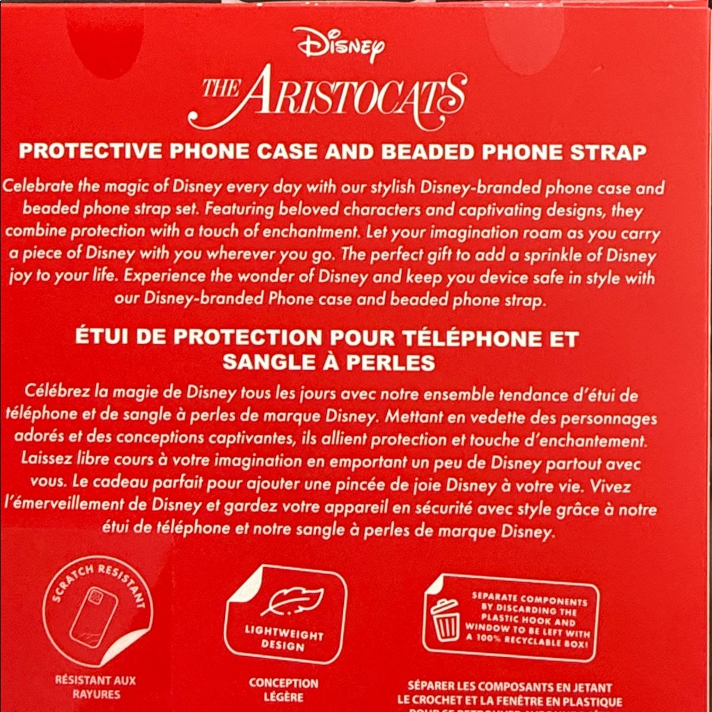 Disney Red and White holiday The Aristocats Marie iPhone 13/14/15 Case Christmas - Picture 3 of 5